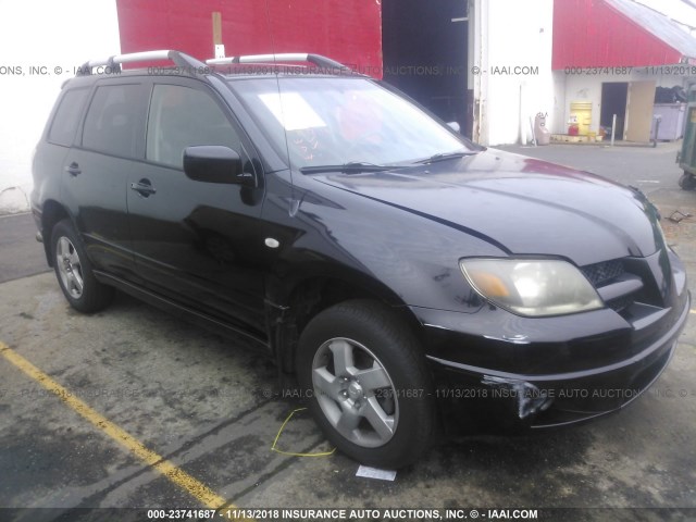 JA4LX41G93U038071 - 2003 MITSUBISHI OUTLANDER XLS BLACK photo 1