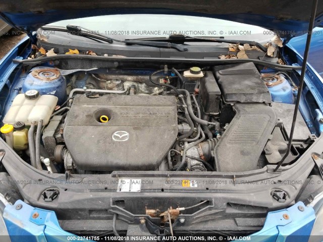 JM1BK323661515650 - 2006 MAZDA 3 S BLUE photo 10