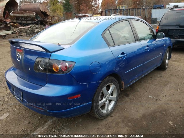 JM1BK323661515650 - 2006 MAZDA 3 S BLUE photo 4