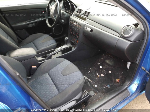 JM1BK323661515650 - 2006 MAZDA 3 S BLUE photo 5