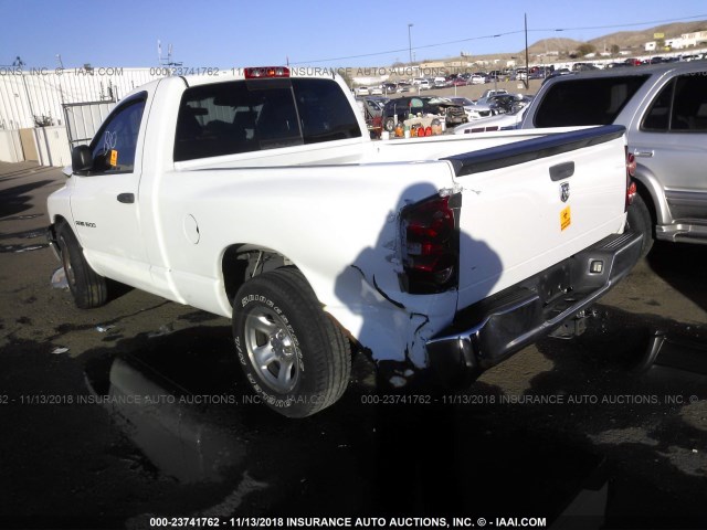 1D7HA16K87J530614 - 2007 DODGE RAM 1500 ST WHITE photo 3