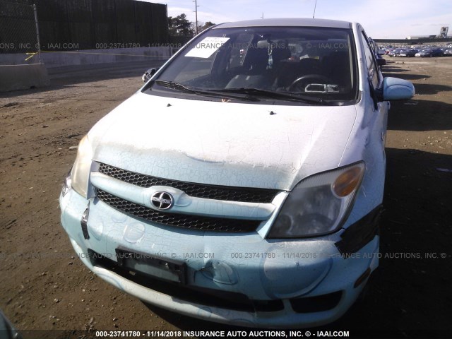 JTKKT624065016626 - 2006 TOYOTA SCION XA BLUE photo 6