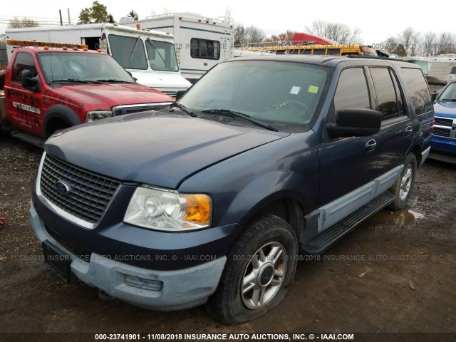 1FMPU16L83LC35335 - 2003 FORD EXPEDITION XLT BLUE photo 2