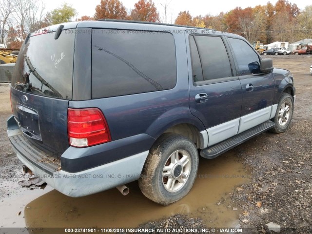 1FMPU16L83LC35335 - 2003 FORD EXPEDITION XLT BLUE photo 4