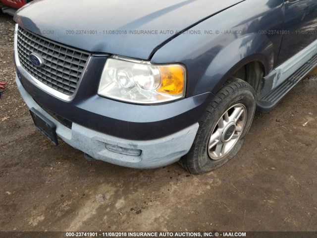1FMPU16L83LC35335 - 2003 FORD EXPEDITION XLT BLUE photo 6