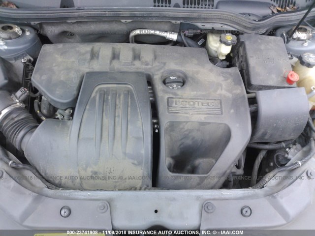 1G1AK52F257666281 - 2005 CHEVROLET COBALT BLUE photo 10