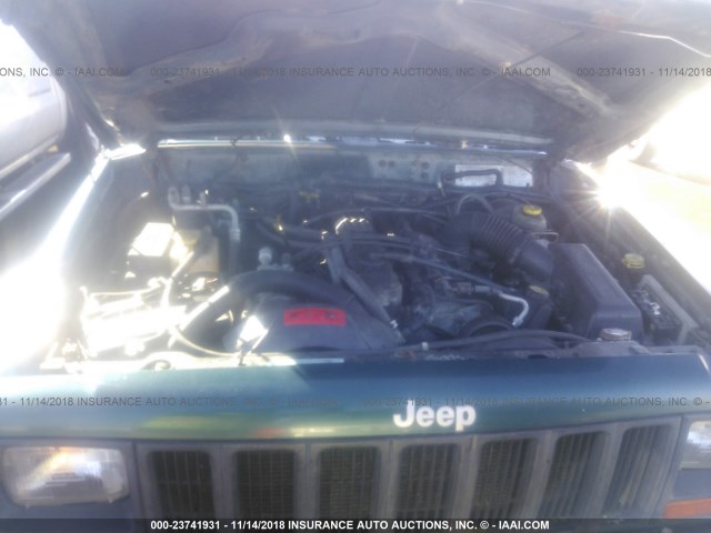 1J4FJ68S4WL283844 - 1998 JEEP CHEROKEE SPORT/CLASSIC მწვანე ფოტო 10