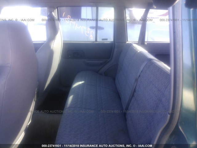 1J4FJ68S4WL283844 - 1998 JEEP CHEROKEE SPORT/CLASSIC მწვანე ფოტო 8