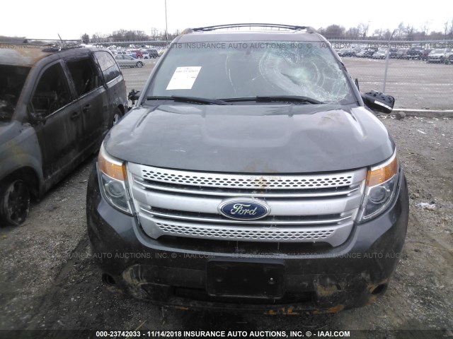 1FM5K8D80FGB28958 - 2015 FORD EXPLORER XLT GRAY photo 6