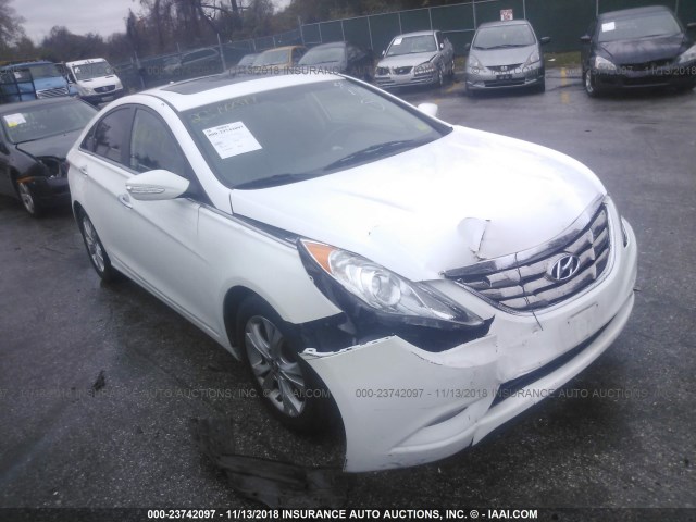 5NPEC4ACXDH552854 - 2013 HYUNDAI SONATA SE/LIMITED WHITE photo 6