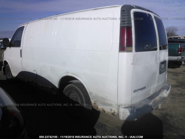 1GCEG15WX11164002 - 2001 CHEVROLET EXPRESS G1500  WHITE photo 3