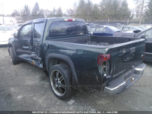 1GCDT136858272657 - 2005 CHEVROLET COLORADO GREEN photo 3