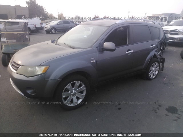 JA4MT41X08Z004417 - 2008 MITSUBISHI OUTLANDER XLS GRAY photo 2