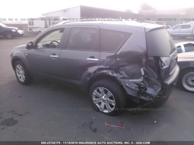 JA4MT41X08Z004417 - 2008 MITSUBISHI OUTLANDER XLS GRAY photo 3