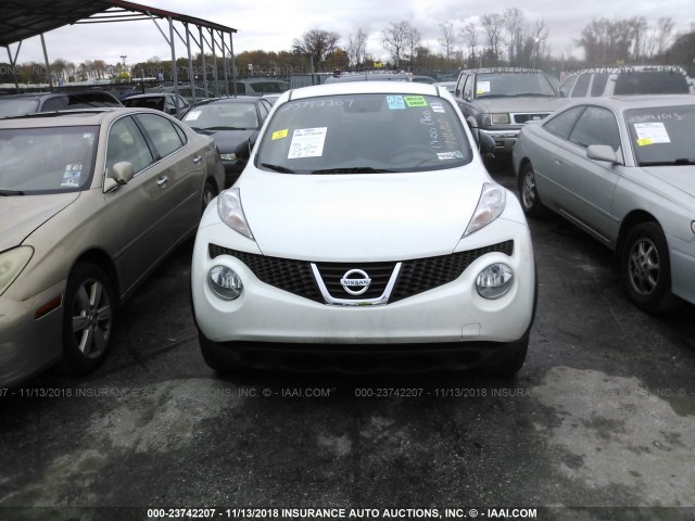 JN8AF5MV2ET481255 - 2014 NISSAN JUKE S/SV/SL/NISMO WHITE photo 6