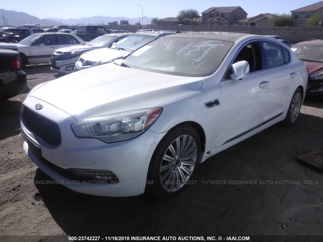 KNALU4D46F6026658 - 2015 KIA K900 WHITE photo 2