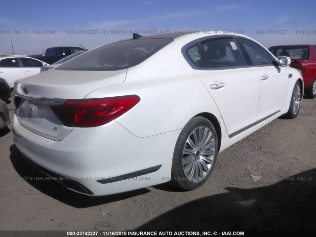 KNALU4D46F6026658 - 2015 KIA K900 WHITE photo 4