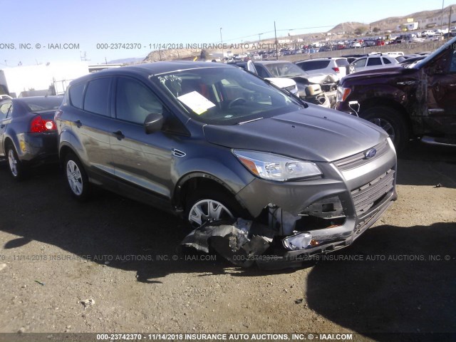 1FMCU0F73EUC08486 - 2014 FORD ESCAPE S GRAY photo 1