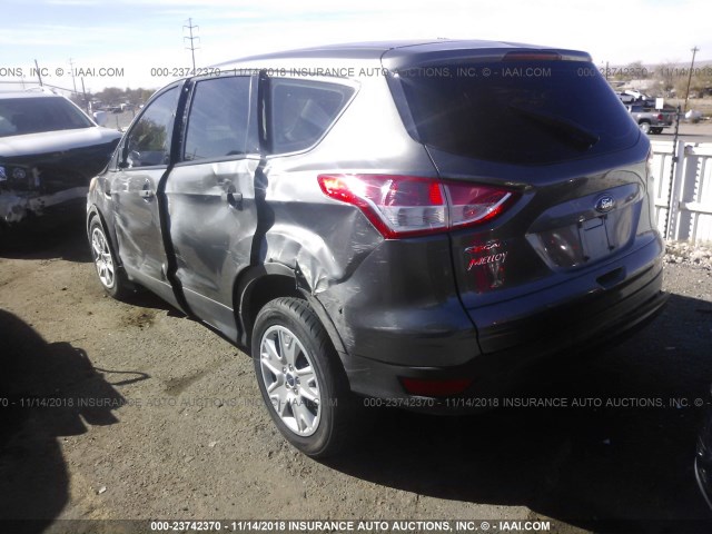 1FMCU0F73EUC08486 - 2014 FORD ESCAPE S GRAY photo 3