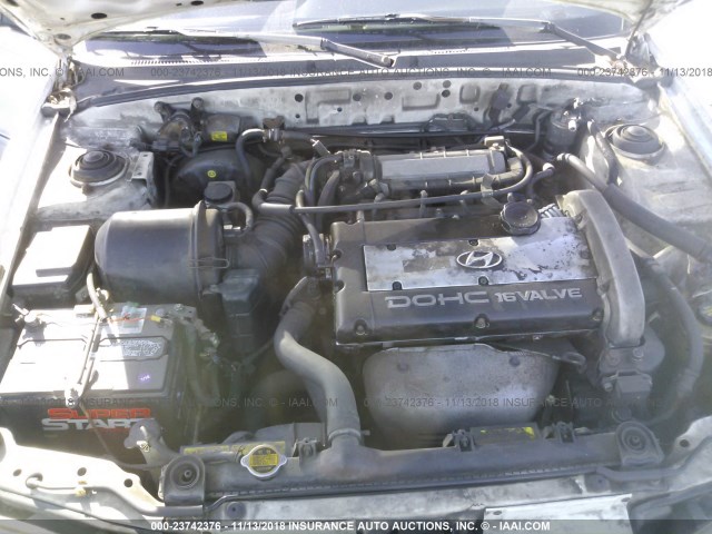 KMHJF23M5SU907976 - 1995 HYUNDAI ELANTRA WHITE photo 10