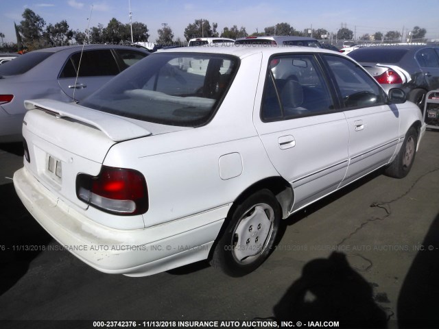 KMHJF23M5SU907976 - 1995 HYUNDAI ELANTRA WHITE photo 4