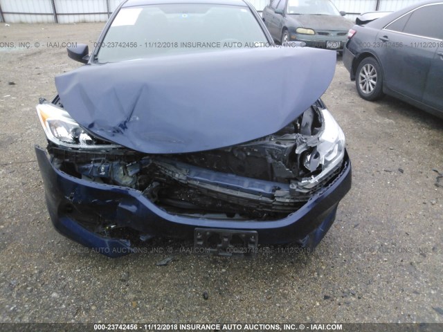 1HGCR2F50HA086788 - 2017 HONDA ACCORD SPORT BLUE photo 6