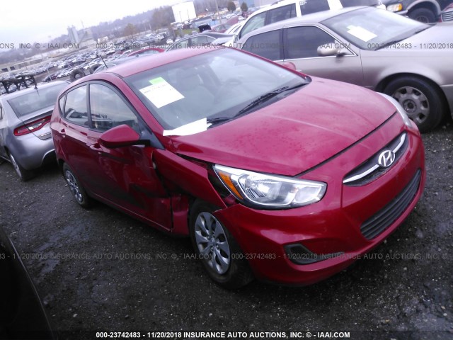 KMHCT5AE2GU248101 - 2016 HYUNDAI ACCENT SE RED photo 1