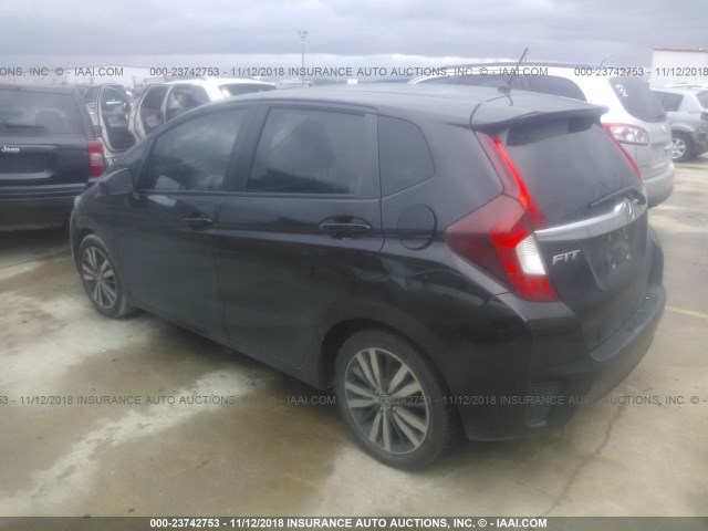 3HGGK5H82FM757473 - 2015 HONDA FIT EX/EXL BLACK photo 3