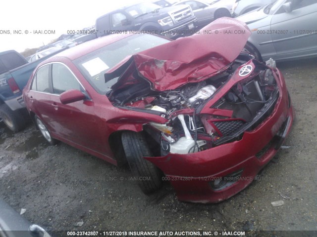 4T1BF3EK0AU076939 - 2010 TOYOTA CAMRY SE/LE/XLE RED photo 1