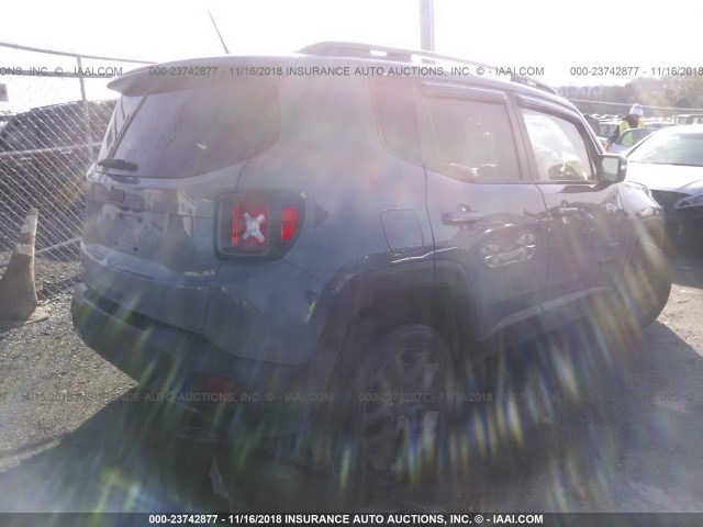 ZACCJBBT9GPE04710 - 2016 JEEP RENEGADE LATITUDE BLUE photo 4