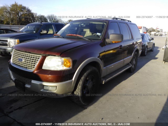 1FMPU17546LA91688 - 2006 FORD EXPEDITION EDDIE BAUER RED photo 2