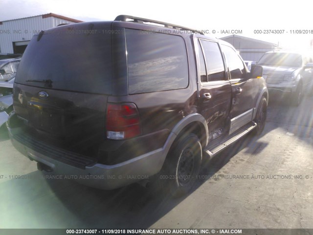 1FMPU17546LA91688 - 2006 FORD EXPEDITION EDDIE BAUER RED photo 4