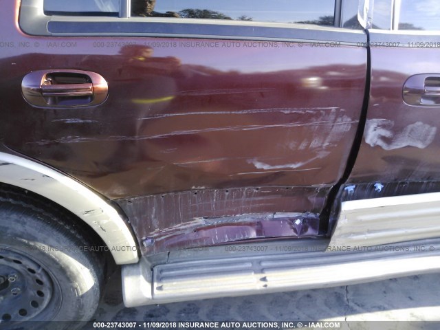 1FMPU17546LA91688 - 2006 FORD EXPEDITION EDDIE BAUER RED photo 6