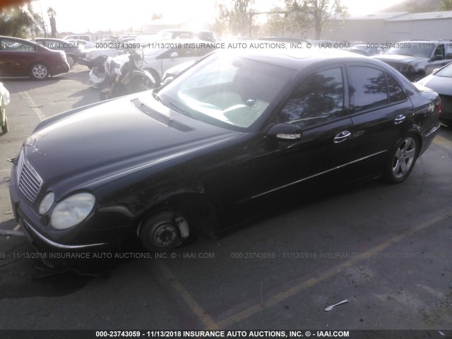 WDBUF70JX4A563458 - 2004 MERCEDES-BENZ E 500 BLACK photo 2