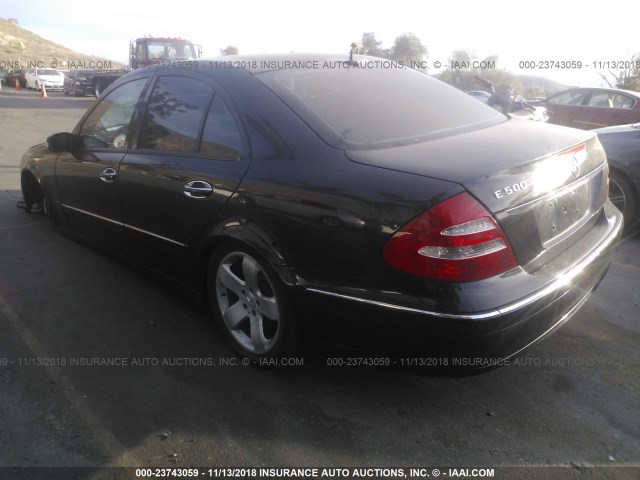 WDBUF70JX4A563458 - 2004 MERCEDES-BENZ E 500 BLACK photo 3