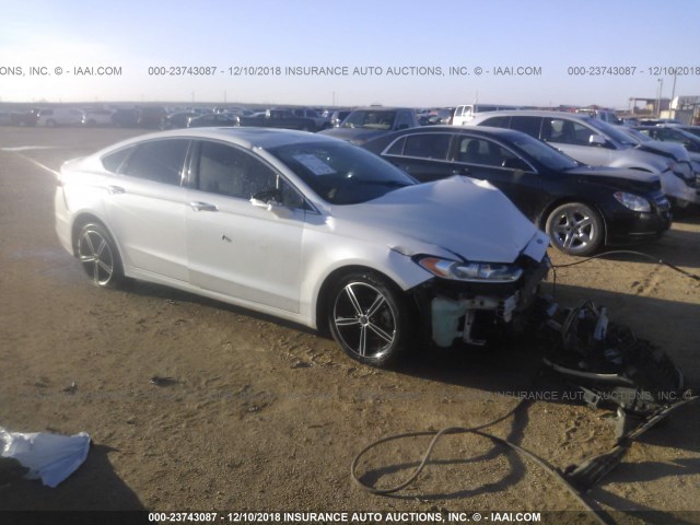 3FA6P0K91FR113293 - 2015 FORD FUSION TITANIUM WHITE photo 1