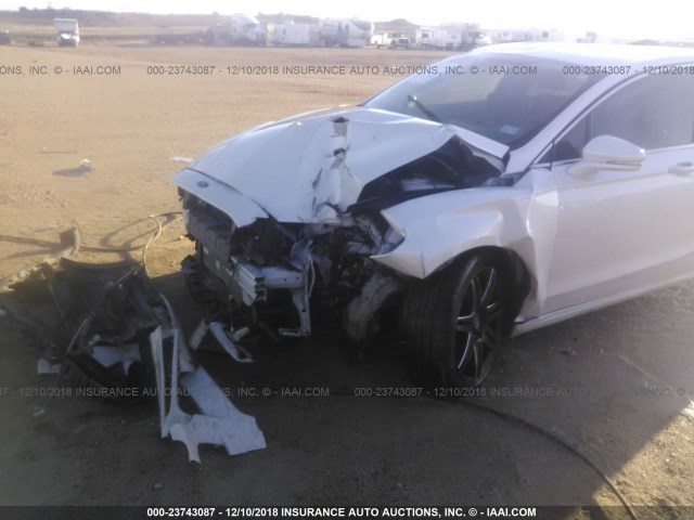 3FA6P0K91FR113293 - 2015 FORD FUSION TITANIUM WHITE photo 6