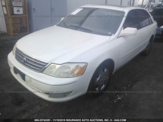 4T1BF28B83U312407 - 2003 TOYOTA AVALON XL/XLS WHITE photo 2