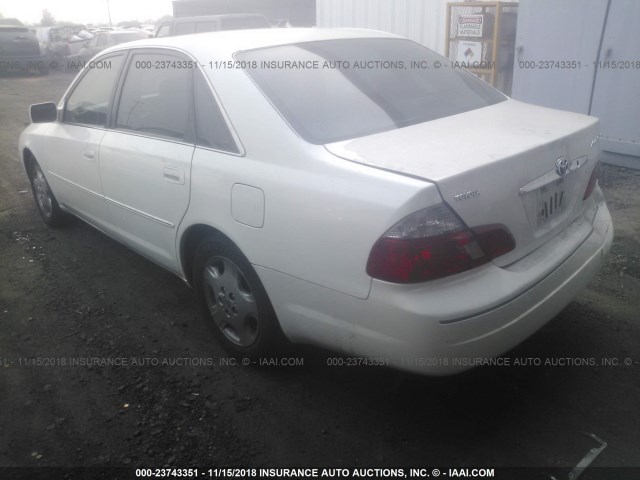 4T1BF28B83U312407 - 2003 TOYOTA AVALON XL/XLS WHITE photo 3