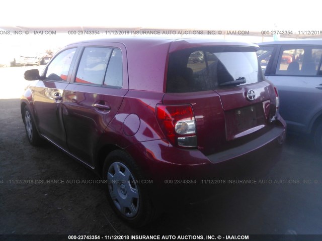 JTKKU4B49B1013744 - 2011 TOYOTA SCION XD RED photo 3