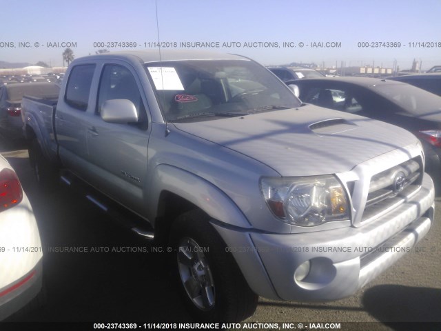 3TMKU72N29M020890 - 2009 TOYOTA TACOMA DBL CAB PRERUNNER LNG BED SILVER photo 1