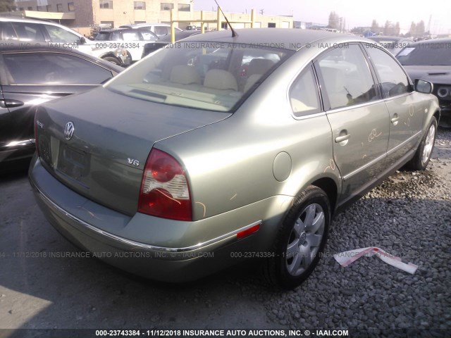 WVWRH63B53P200464 - 2003 VOLKSWAGEN PASSAT GLX 绿色 照片 4