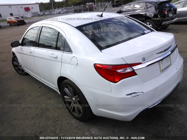 1C3CCBAB7DN704693 - 2013 CHRYSLER 200 LX WHITE photo 3