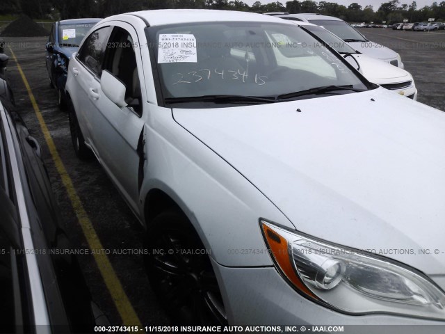 1C3CCBAB7DN704693 - 2013 CHRYSLER 200 LX WHITE photo 6