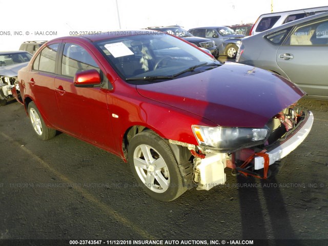 JA3AU26U38U001368 - 2008 MITSUBISHI LANCER ES RED photo 1