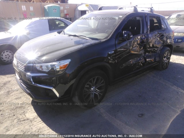 JA4AP3AU7HZ063102 - 2017 MITSUBISHI OUTLANDER SPORT ES/SE BLACK photo 2