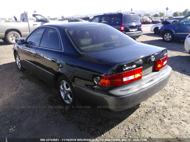 JT8BF22G8V0016949 - 1997 LEXUS ES 300 BLACK photo 3