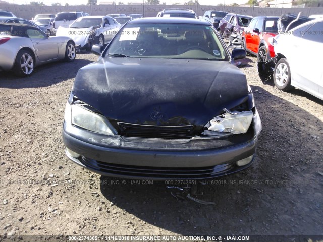 JT8BF22G8V0016949 - 1997 LEXUS ES 300 BLACK photo 6