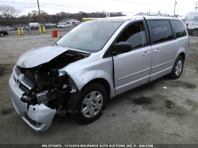 2D8HN44E79R628045 - 2009 DODGE GRAND CARAVAN SE GRAY photo 2