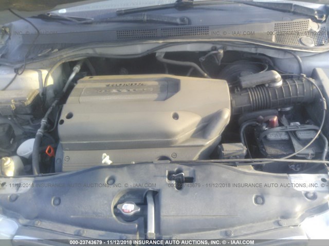 5FNRL18923B152097 - 2003 HONDA ODYSSEY EXL SILVER photo 10